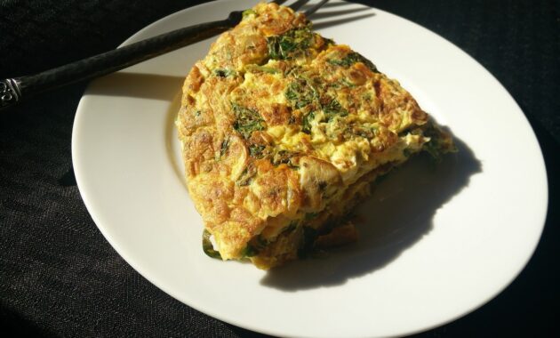 Spinach omelet